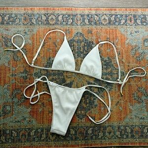 Monday Swim white Bikini Set